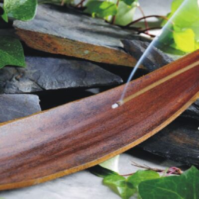 Tabla de incienso hoja de coco marrón